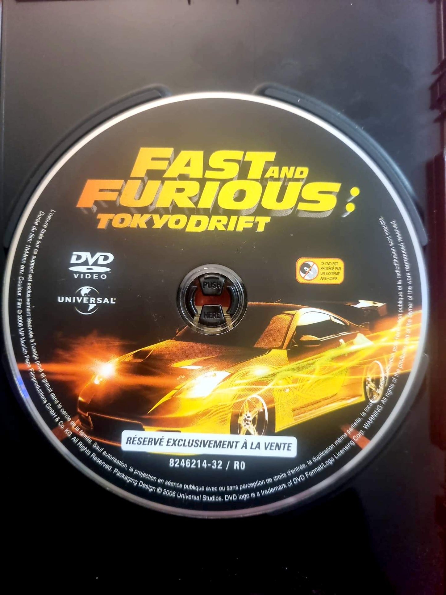 Fast and Furious Tokyo Drift – DVD Film Action – Disque seul – Fonctionnel – Sans boîtier
