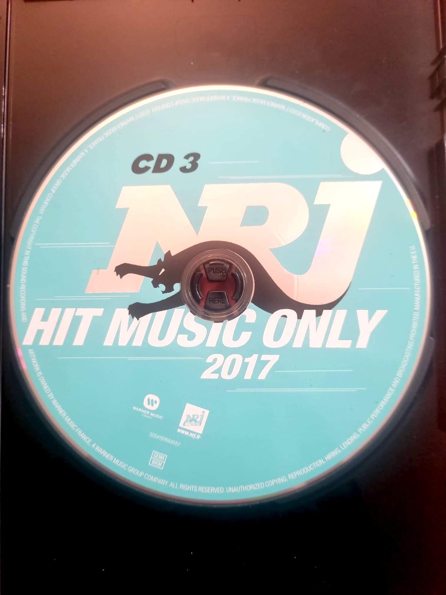 NRJ Hit Music Only 2017 – CD 3 – Compilation – Disque seul – Fonctionnel – Sans boîtier