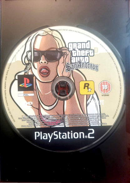 Grand Theft Auto San Andreas – PS2 Game – Disc only – Working – No case – PAL