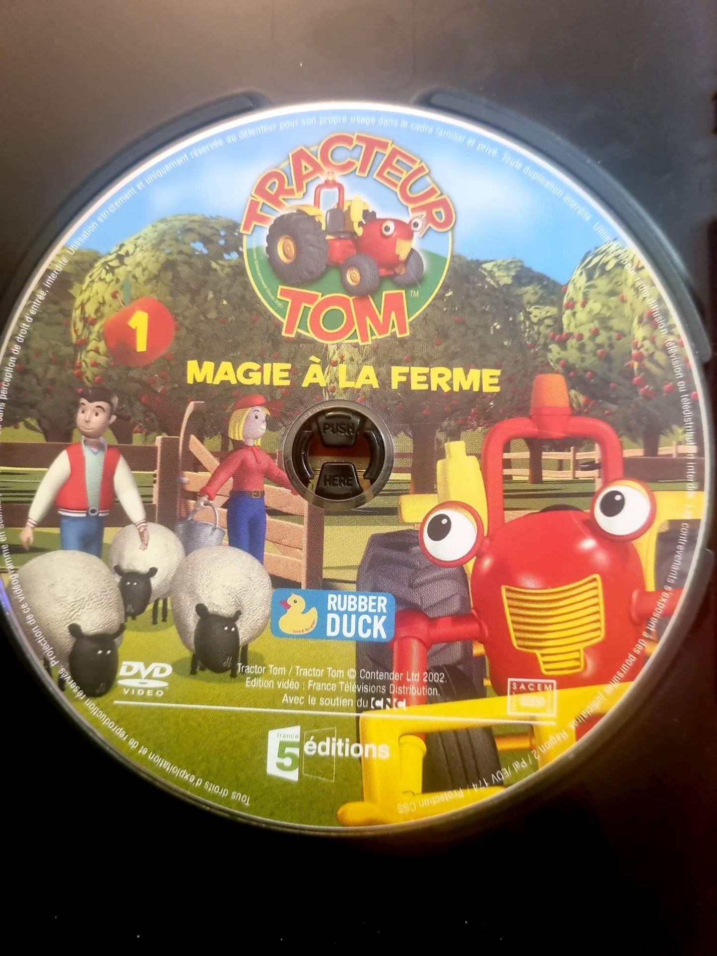 Tracteur Tom – Magie à la Ferme – DVD Animation Enfant – Disque seul – Fonctionnel – Sans boîtier