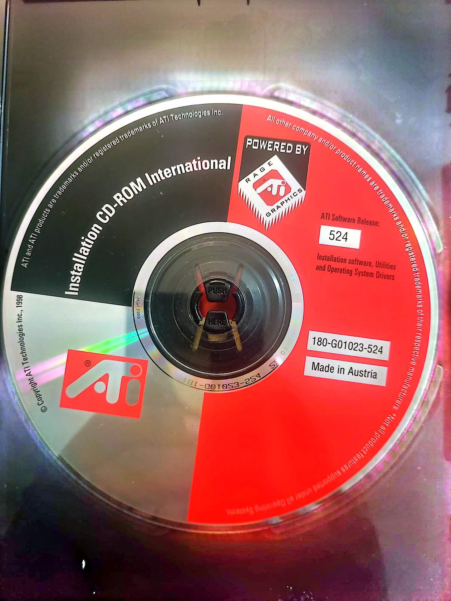 ATI Installation CD-ROM International – Pilotes Carte Graphique – Sans boîtier – Fonctionnel