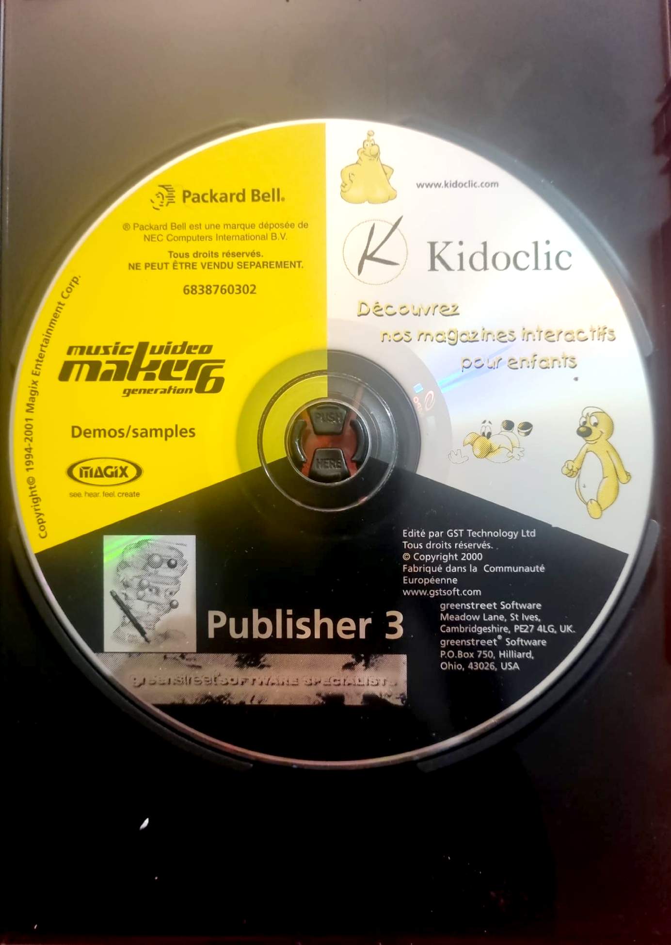 Music Maker Generation 6 – Publisher 3 – CD-ROM PC – Disque seul – Fonctionnel – Sans boîtier