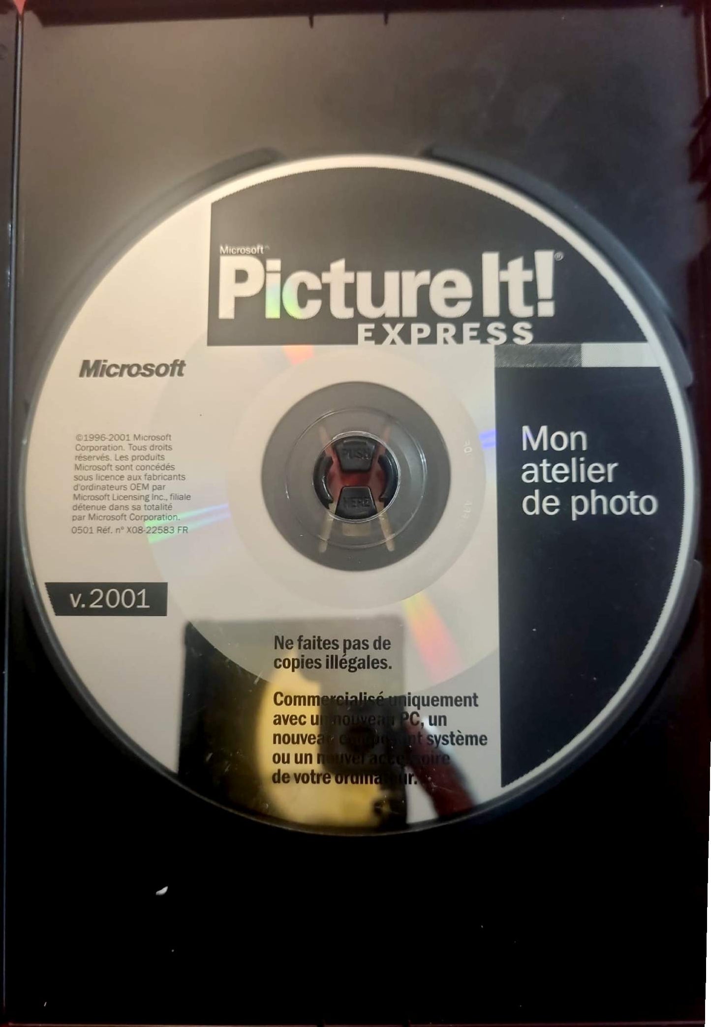 Microsoft Picture It! Express v2001 – Logiciel photo PC – CD-ROM – Disque seul – Fonctionnel – Sans boîtier