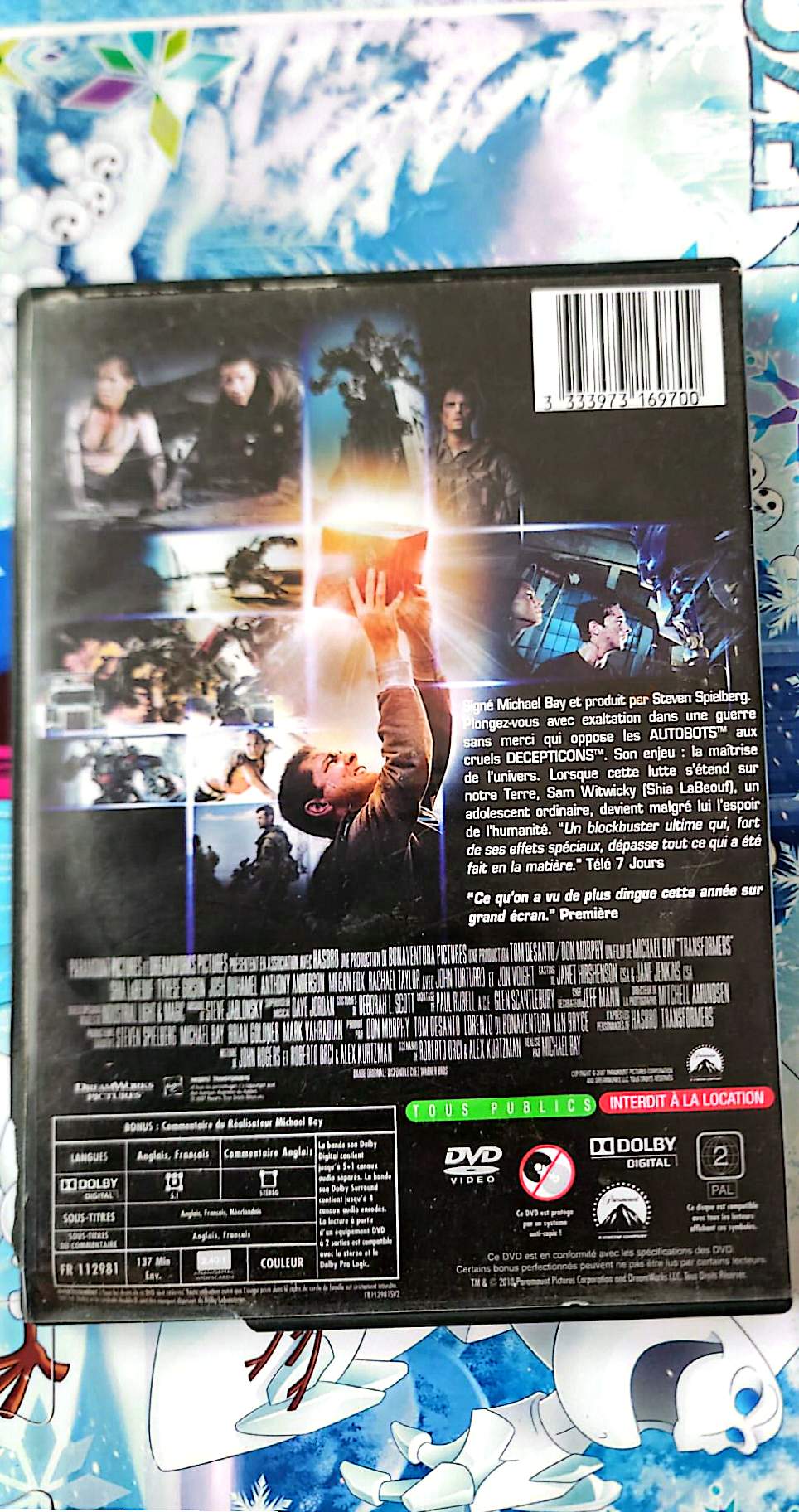 Transformers DVD Film Action Science-Fiction Michael Bay Shia LaBeouf Version Française