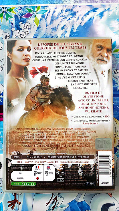 Alexandre – DVD | Péplum Historique | Oliver Stone | Colin Farrell, Angelina Jolie, Anthony Hopkins | THX | Zone 2