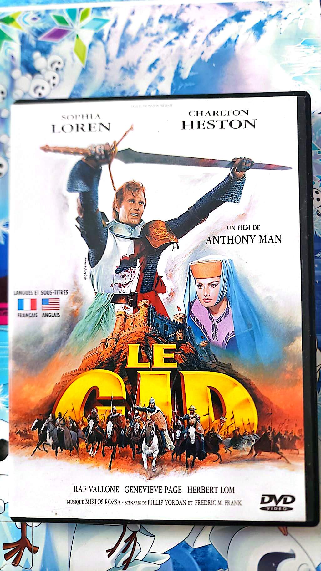 DVD Le Cid – Charlton Heston Sophia Loren – Film Historique Aventure Guerre Médiévale – DVD Français Anglais