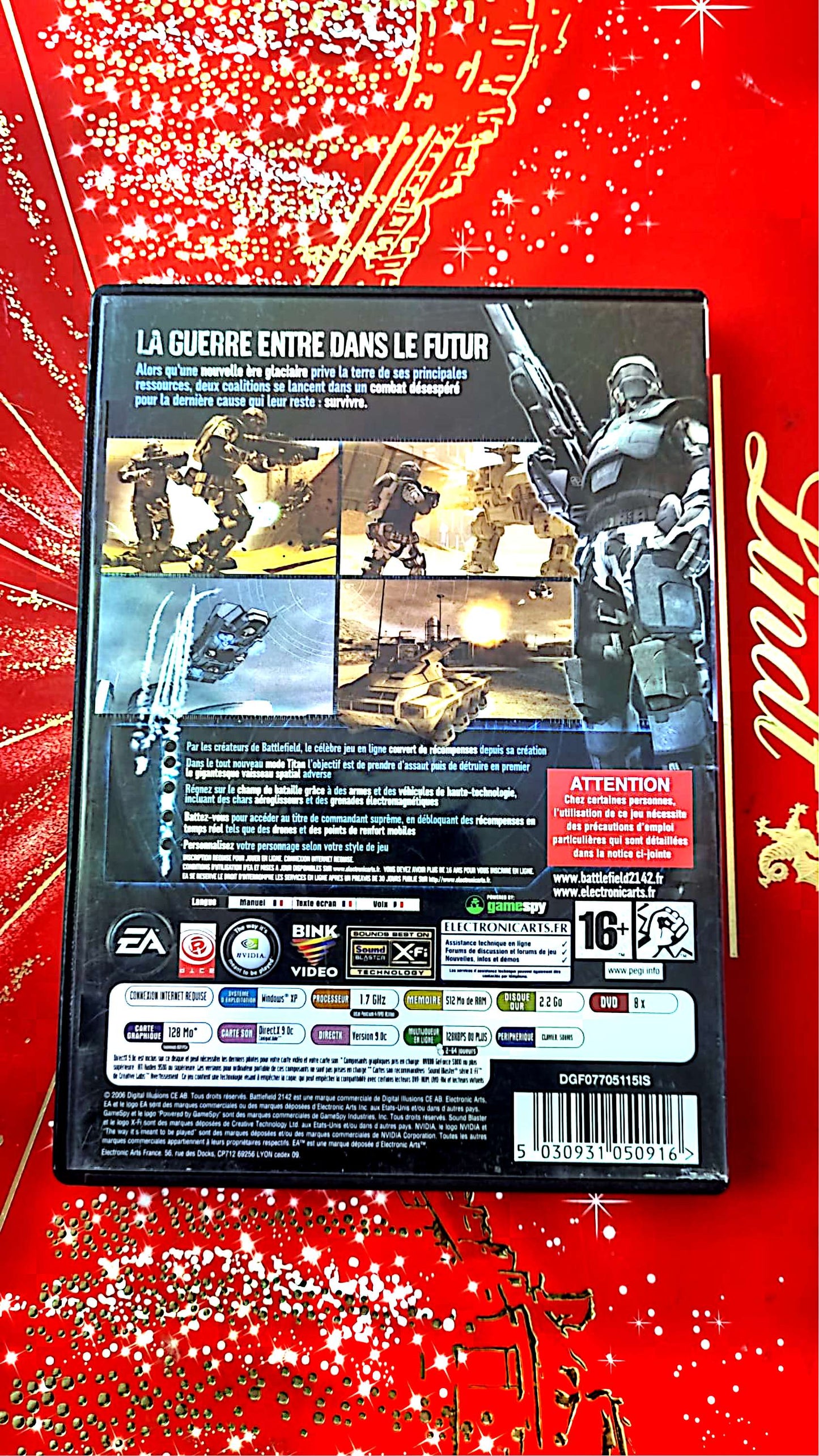 jeu pc 2142 battlefield vendu en bon etat par blaspo
