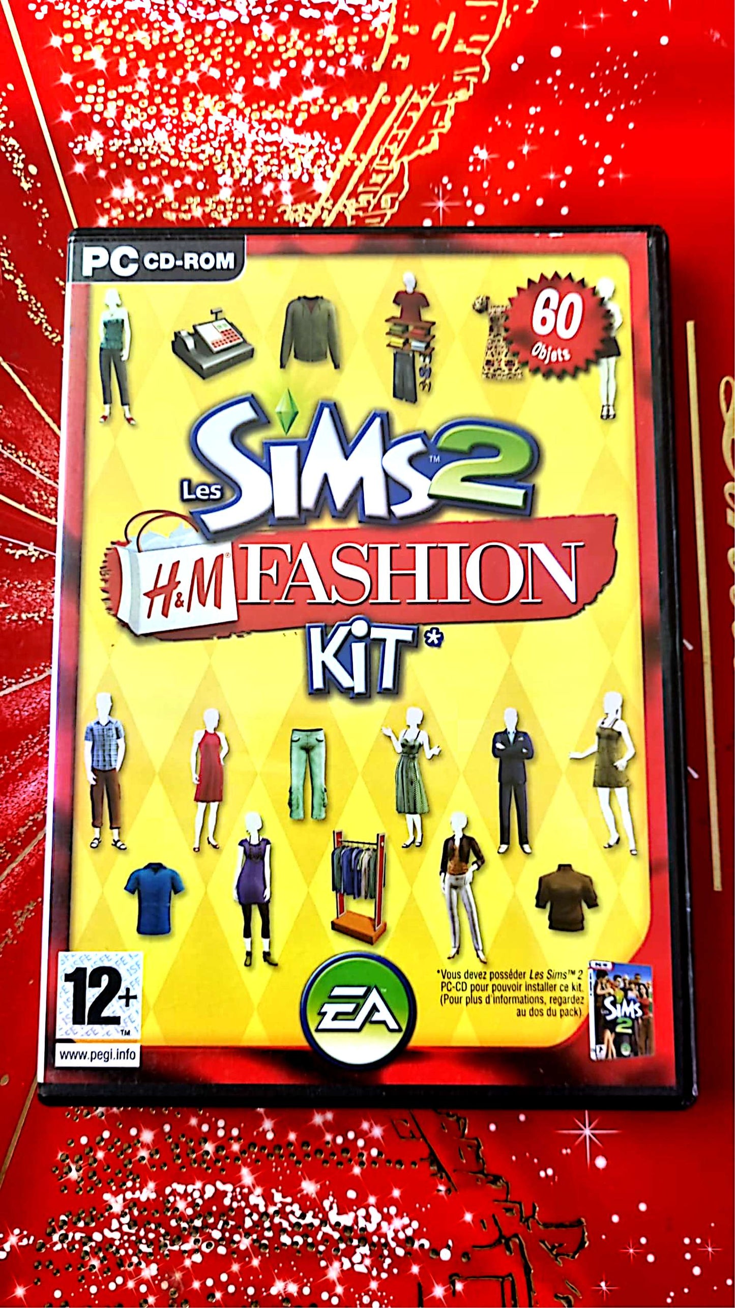 jeu pc les sims 2 h.m fashion kit vendu en bon etat par blaspo