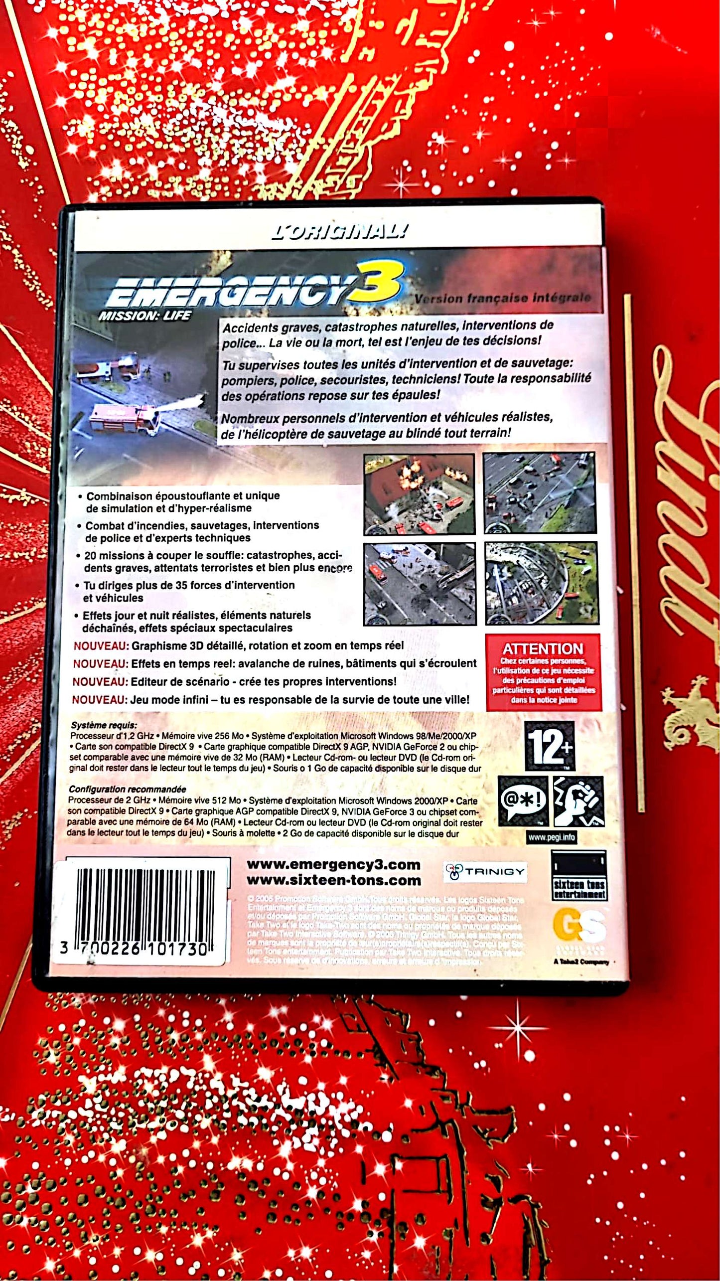 jeu pc emergency 3 mission life vendu en bon etat par blaspo