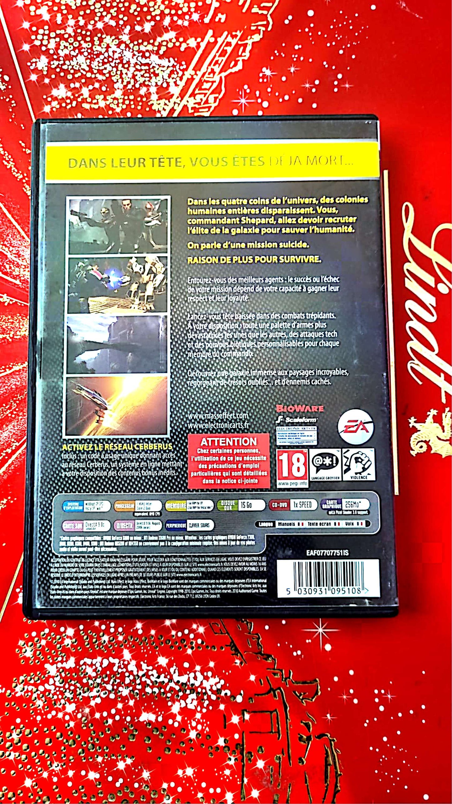 jeu pc EA classics mass effect 2 vendu en bon etat par blaspo