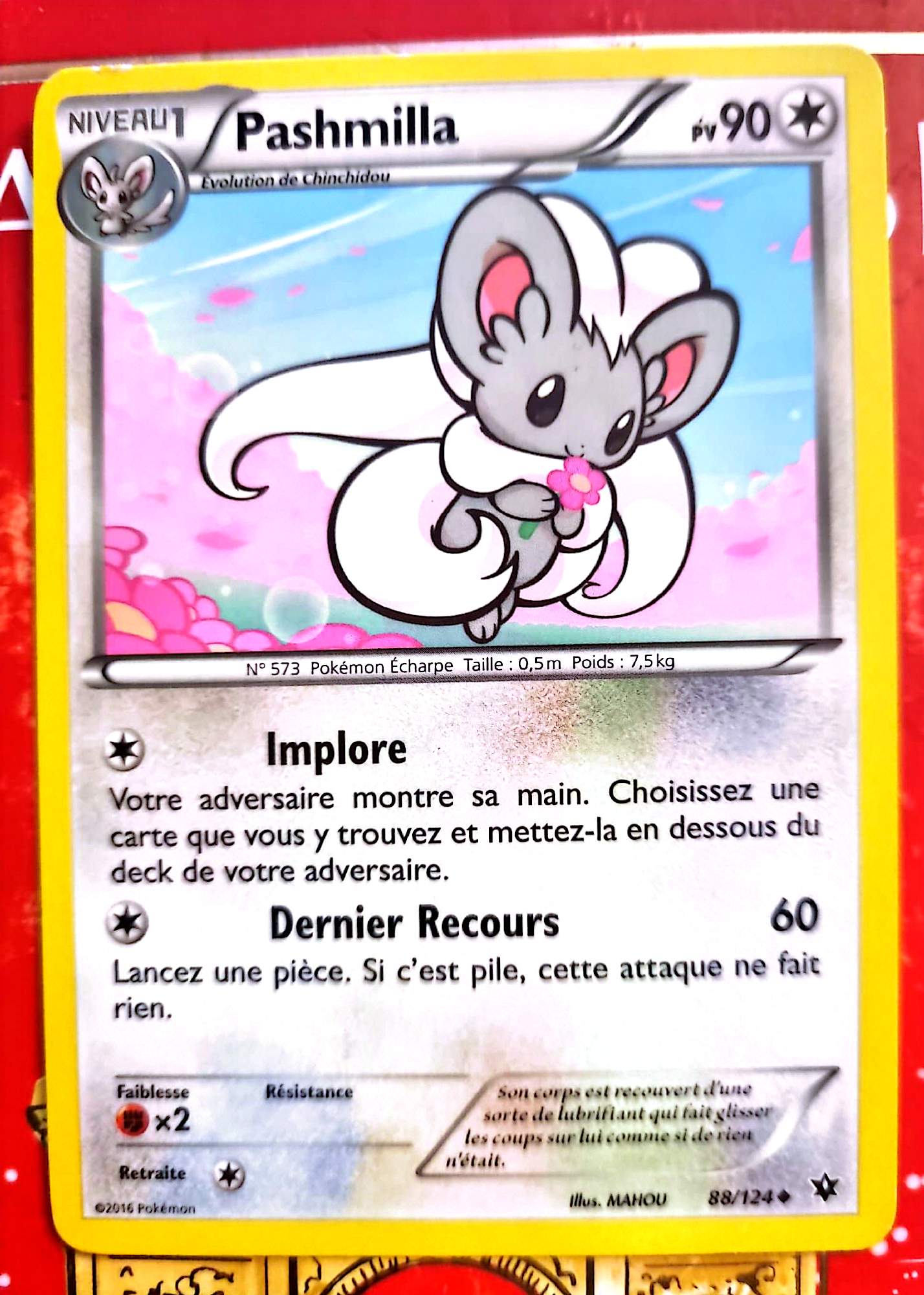 Carte Pokémon Pashmilla PV 90 – Évolution – Carte Officielle – FR