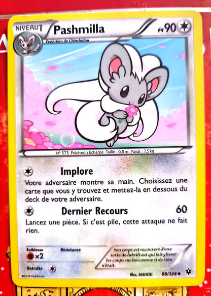 Carte Pokémon Pashmilla PV 90 – Évolution – Carte Officielle – FR