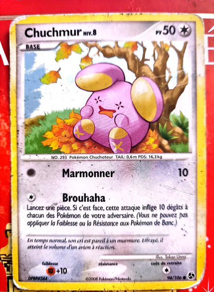 Carte Pokémon Chuchmur PV 50 – Ancienne Carte Officielle – FR