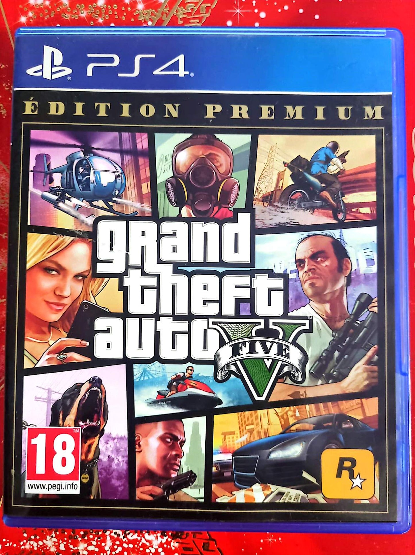 Grand Theft Auto V Édition Premium PS4 – Jeu vidéo PlayStation 4 – GTA 5 + GTA Online – Version physique – PEGI 18