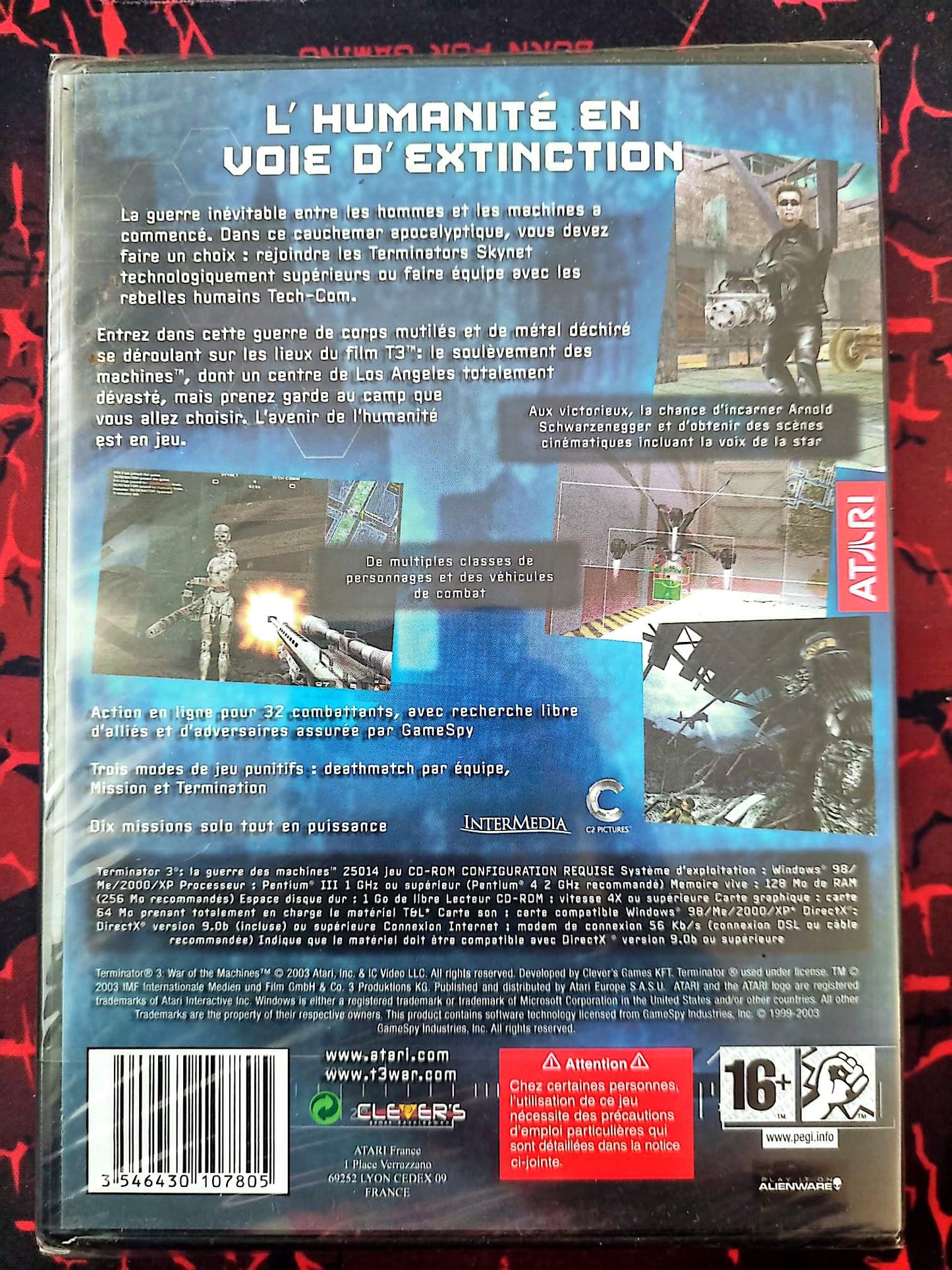 Terminator 3 La Guerre des Machines Jeu PC CD-ROM – Action FPS Science-Fiction – Version Française