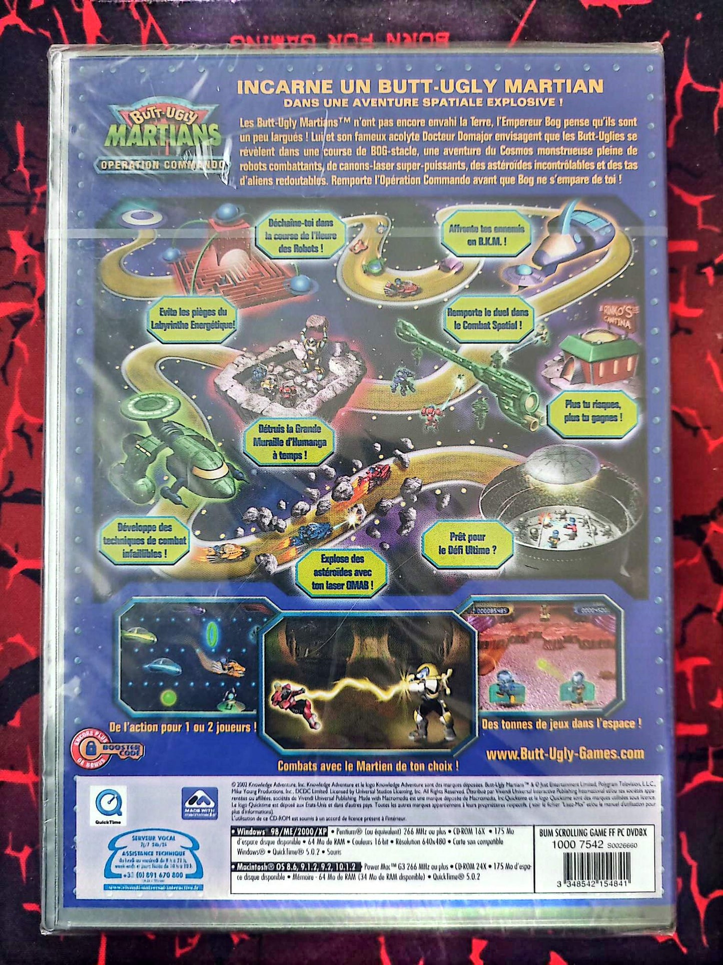 Butt-Ugly Martians Operation Commando Jeu PC/Mac CD – Action Arcade 1 à 2 Joueurs