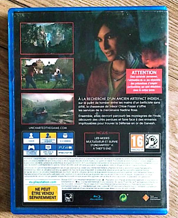 Jeu vidéo PS4 : Uncharted the Lost legacy