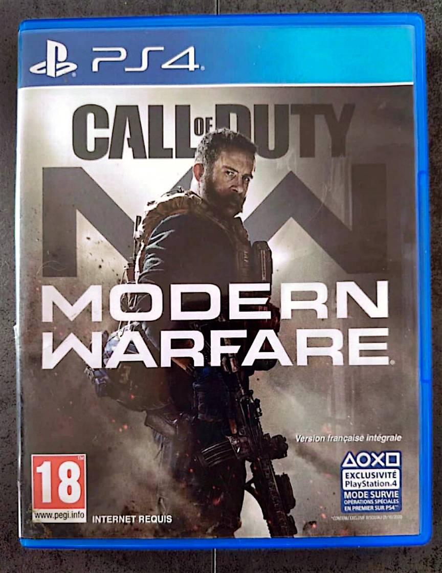 Jeu vidéo PS4 : call of duty modern Warfare