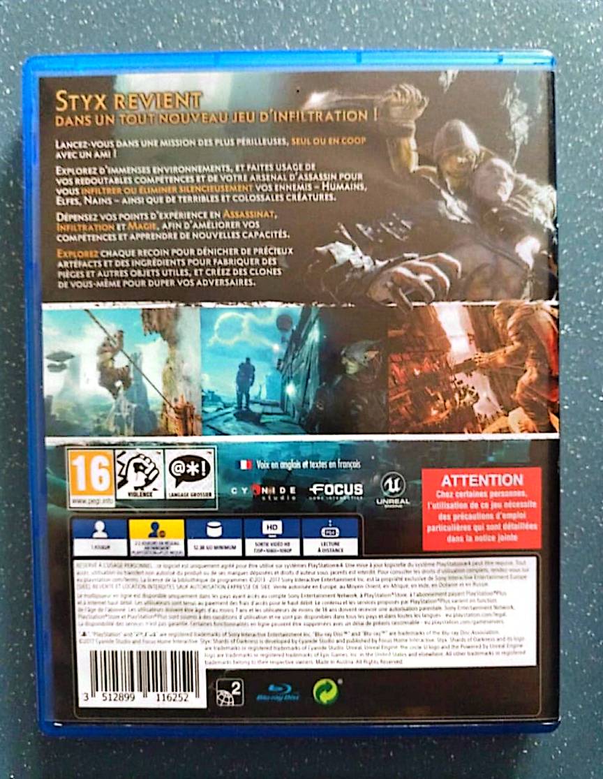 Jeu vidéo PS4 : styx shards of darkness ps4 gameplay (gameplay de Styx Éclats des Ténèbres sur PS4)