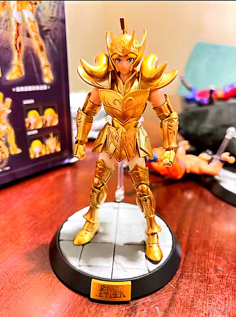 Figurine articulée Saint Seiya Mu – 15 cm – Figurine à assembler avec accessoires – Modèle collector neuf
