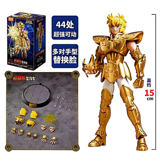 Figurine articulée Saint Seiya Aiolia – 15 cm – Chevalier d’Or du Lion à assembler – Modèle collector avec accessoires – Livraison gratuite France – neuf
