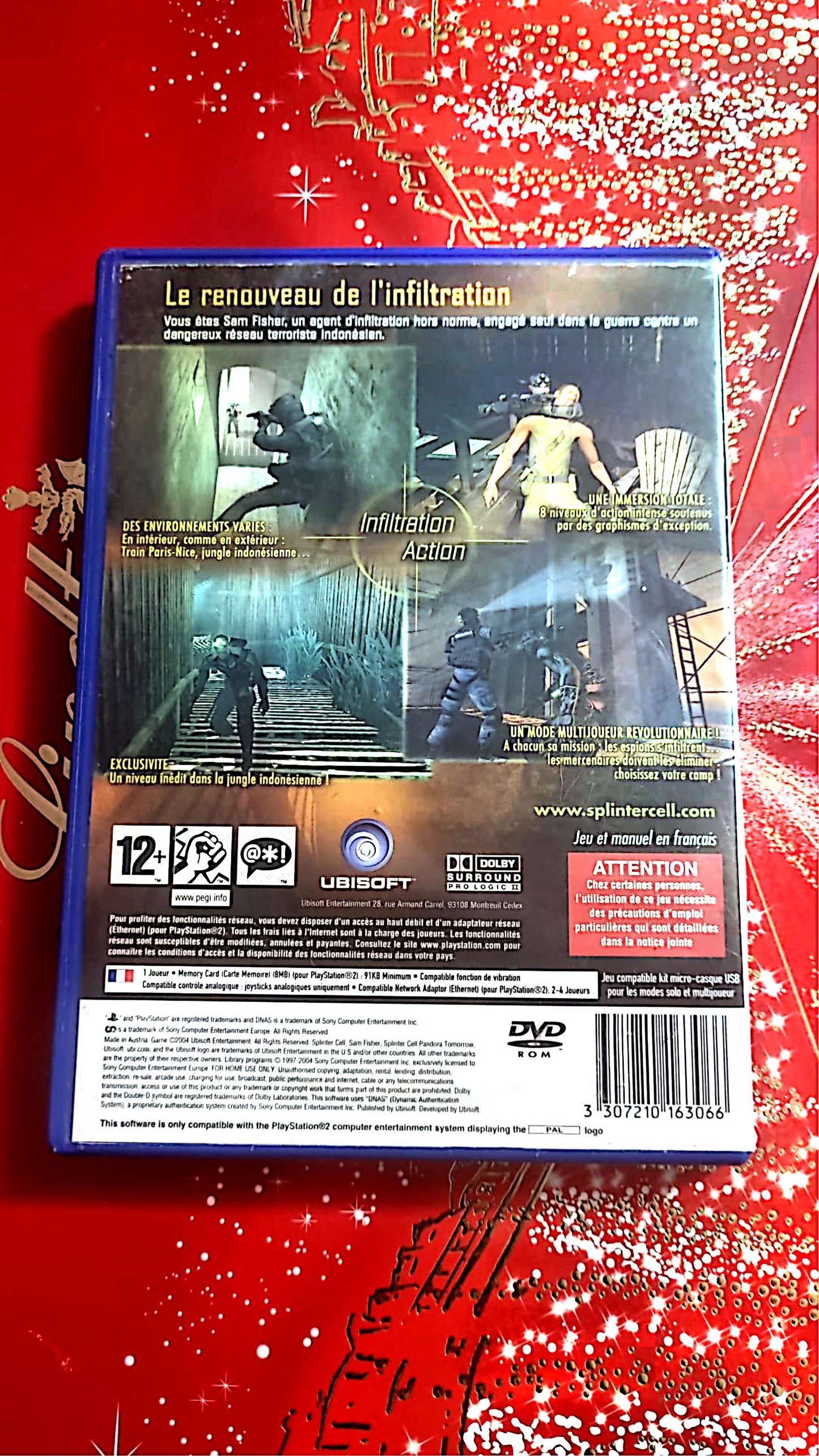 jeu ps2 tom clancy's splinter cell pandora tomorrow vendu en bon etat par blaspo