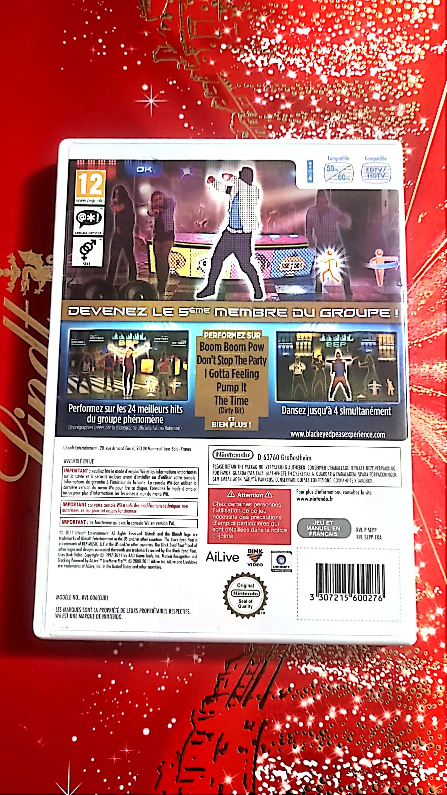 jeu wii the black eyed peas experience vendu en bon etat par blaspo