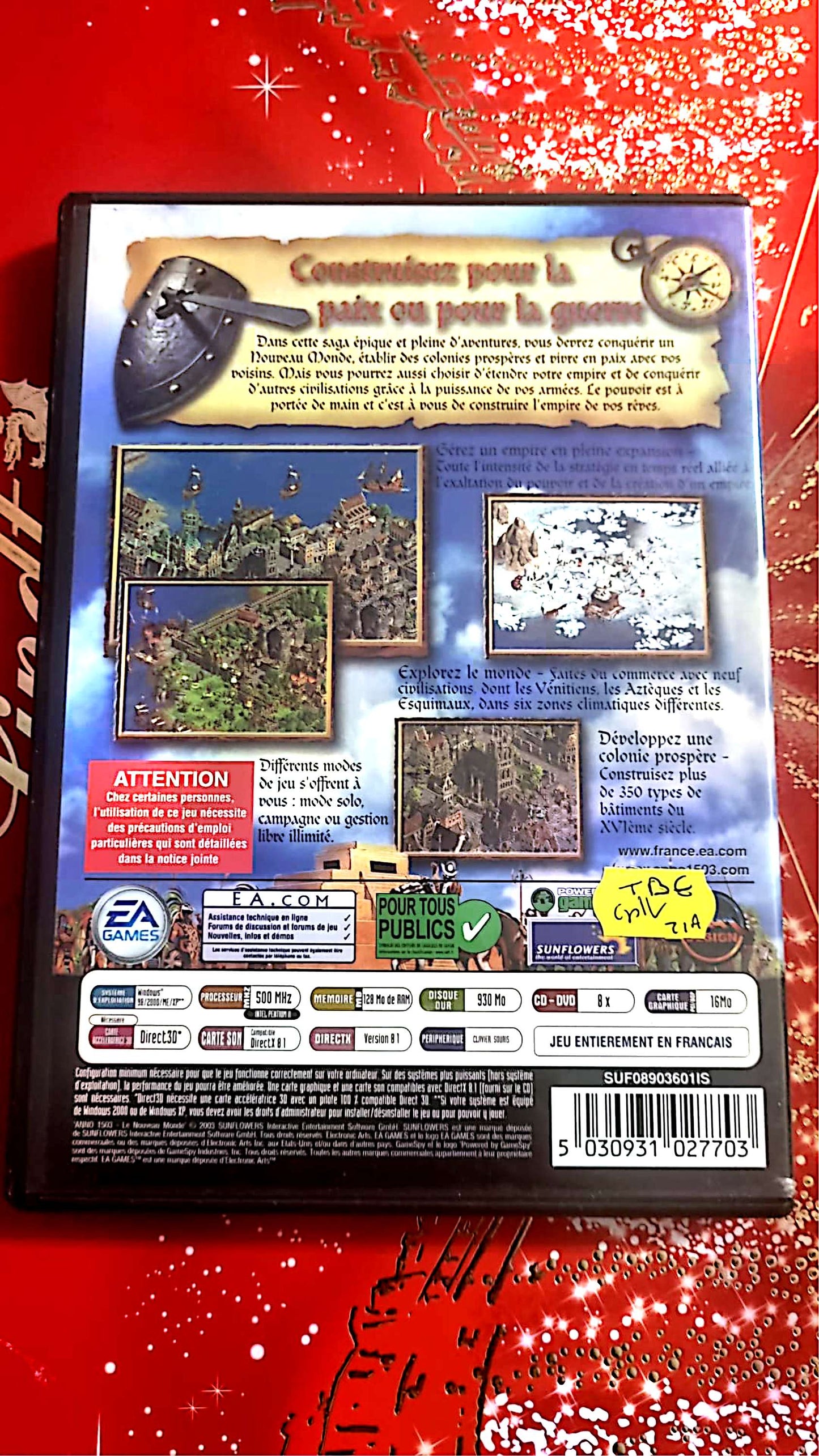 jeu pc anno 1503 le nouveau monde