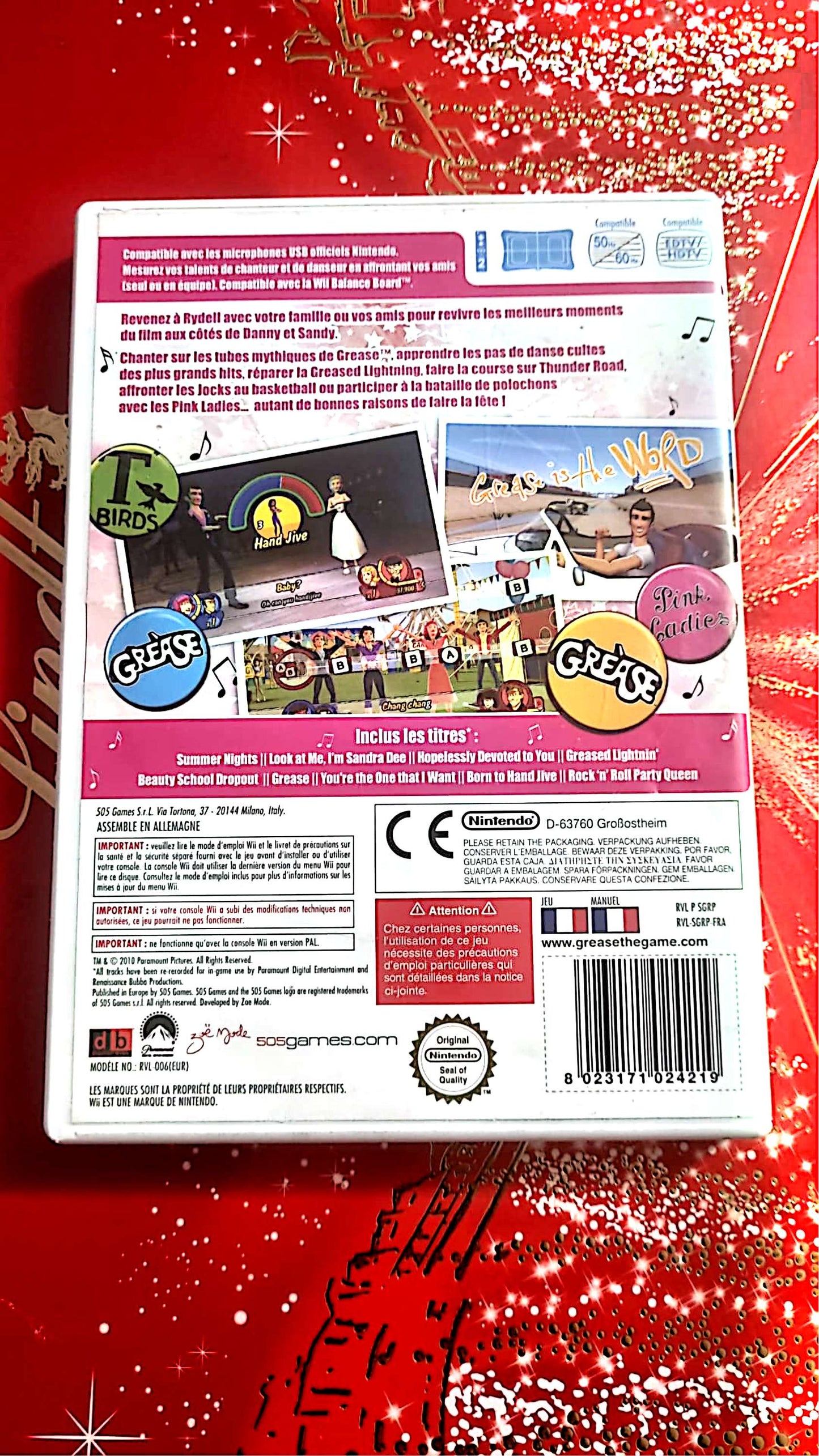 jeu wii grease vendu en bon etat par blaspo