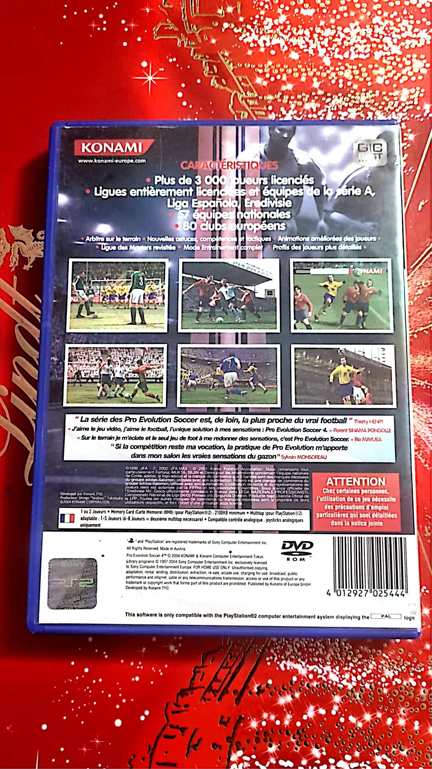 jeu ps2 konami pro evolution soccer 4 vendu en bon etat par blaspo