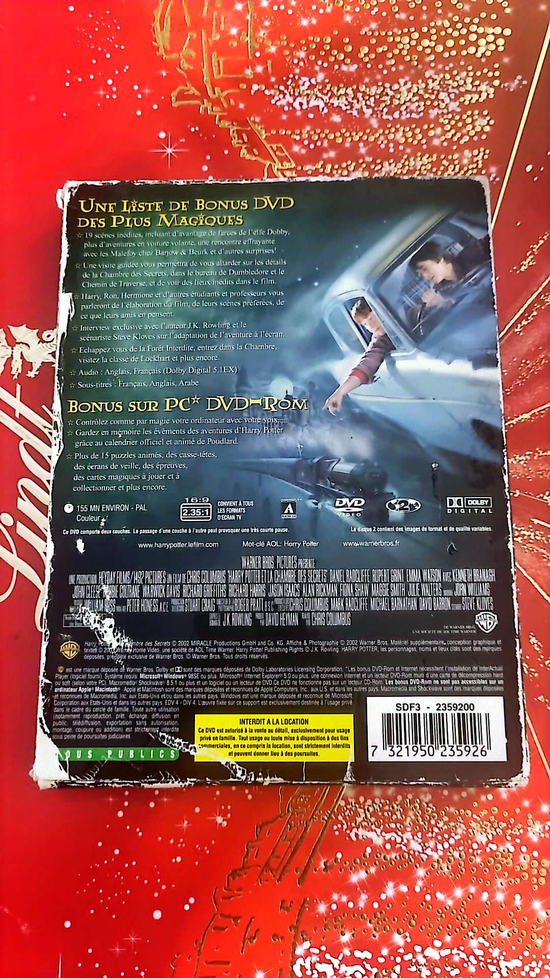 harry potter et la chambre des secrets DVD