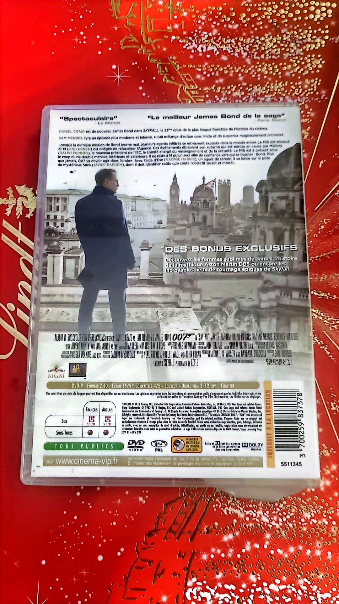 skyfall 007 DVD