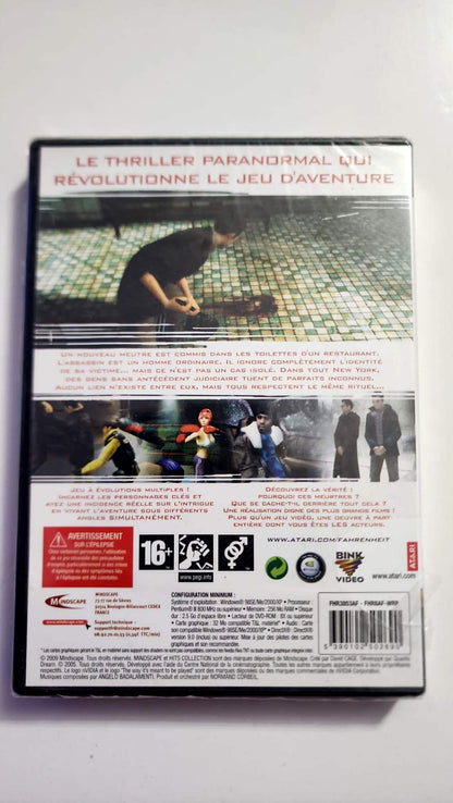 Fahrenheit – Hits Collection – PC DVD-ROM – Mindscape / Atari – Neuf