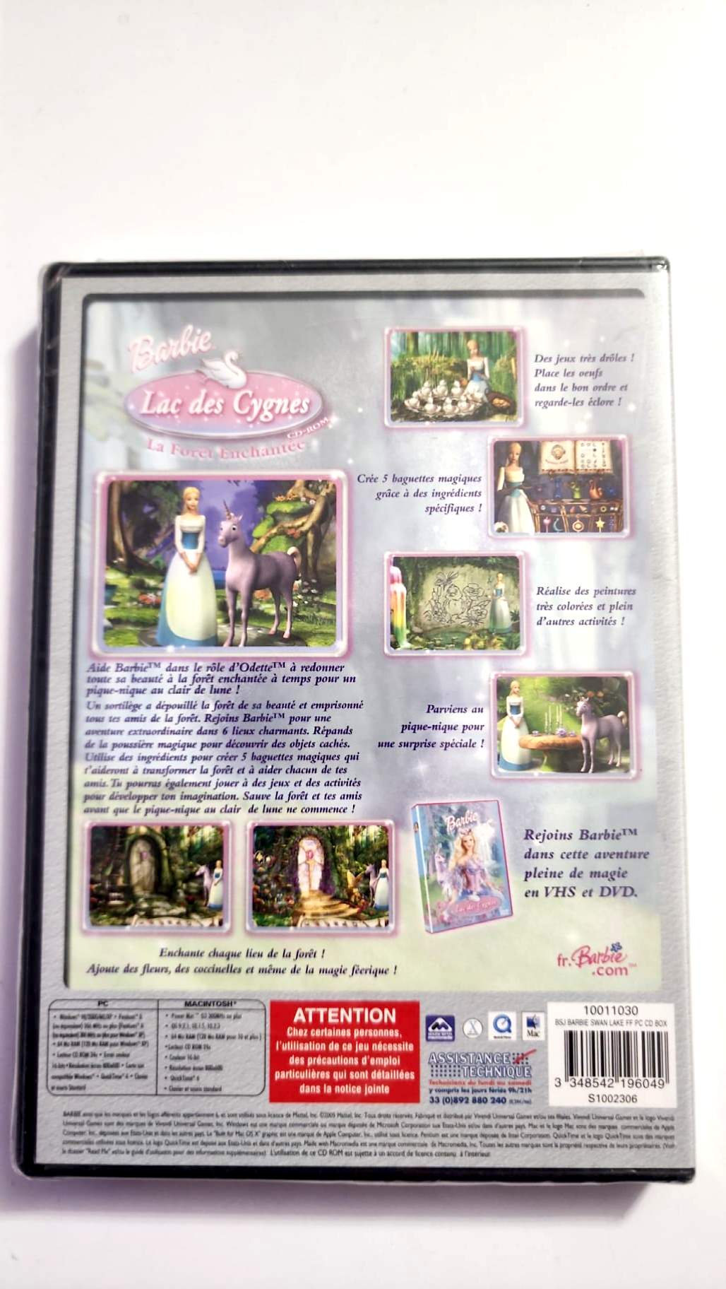 Barbie Le Lac des Cygnes : La Forêt Enchantée – PC CD-ROM – BestSeller junior – Neuf