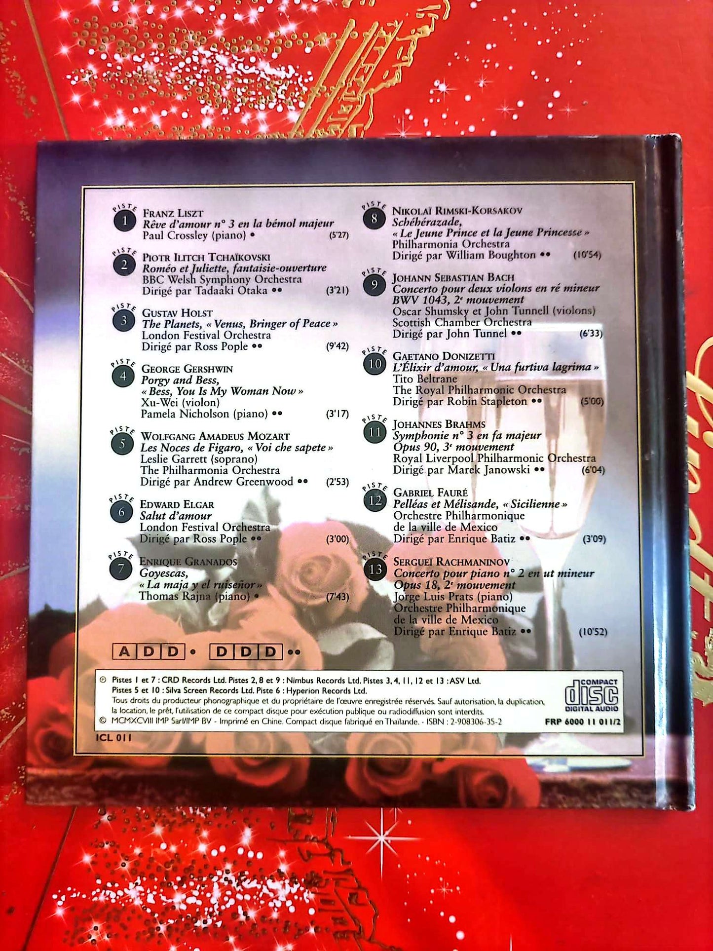 Instants Classiques – Féerie de l’amour – Musique classique – Livre + CD Audio inclus – Compilation romantique cd livre