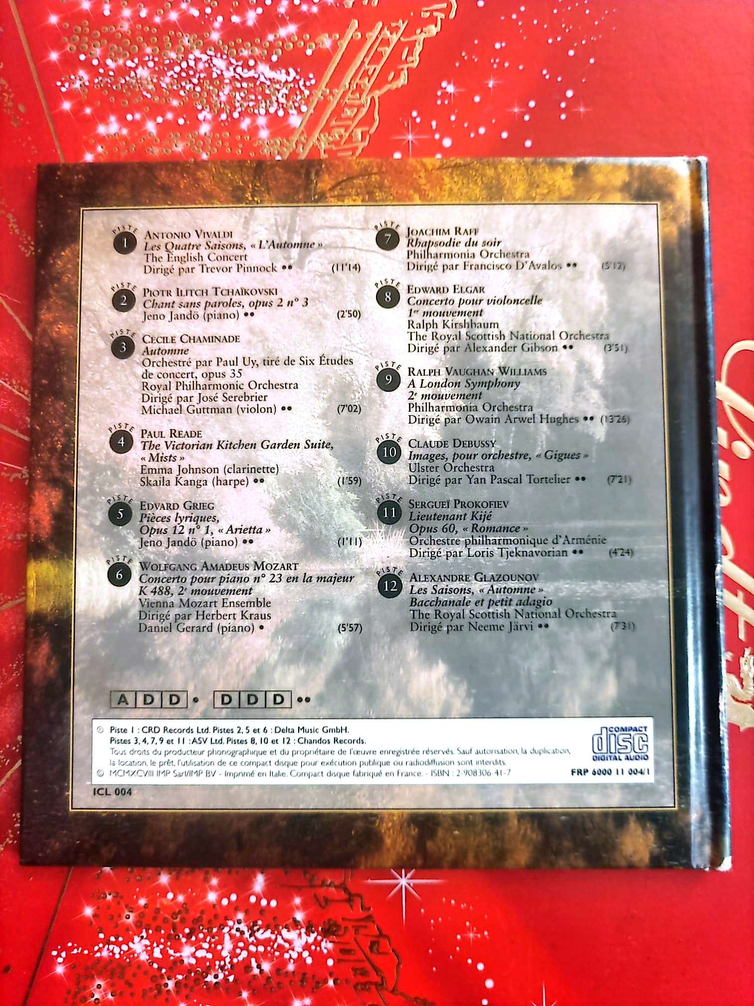 Instants Classiques – Couleurs d’automne – Livre + CD Audio inclus – Musique classique cd livre