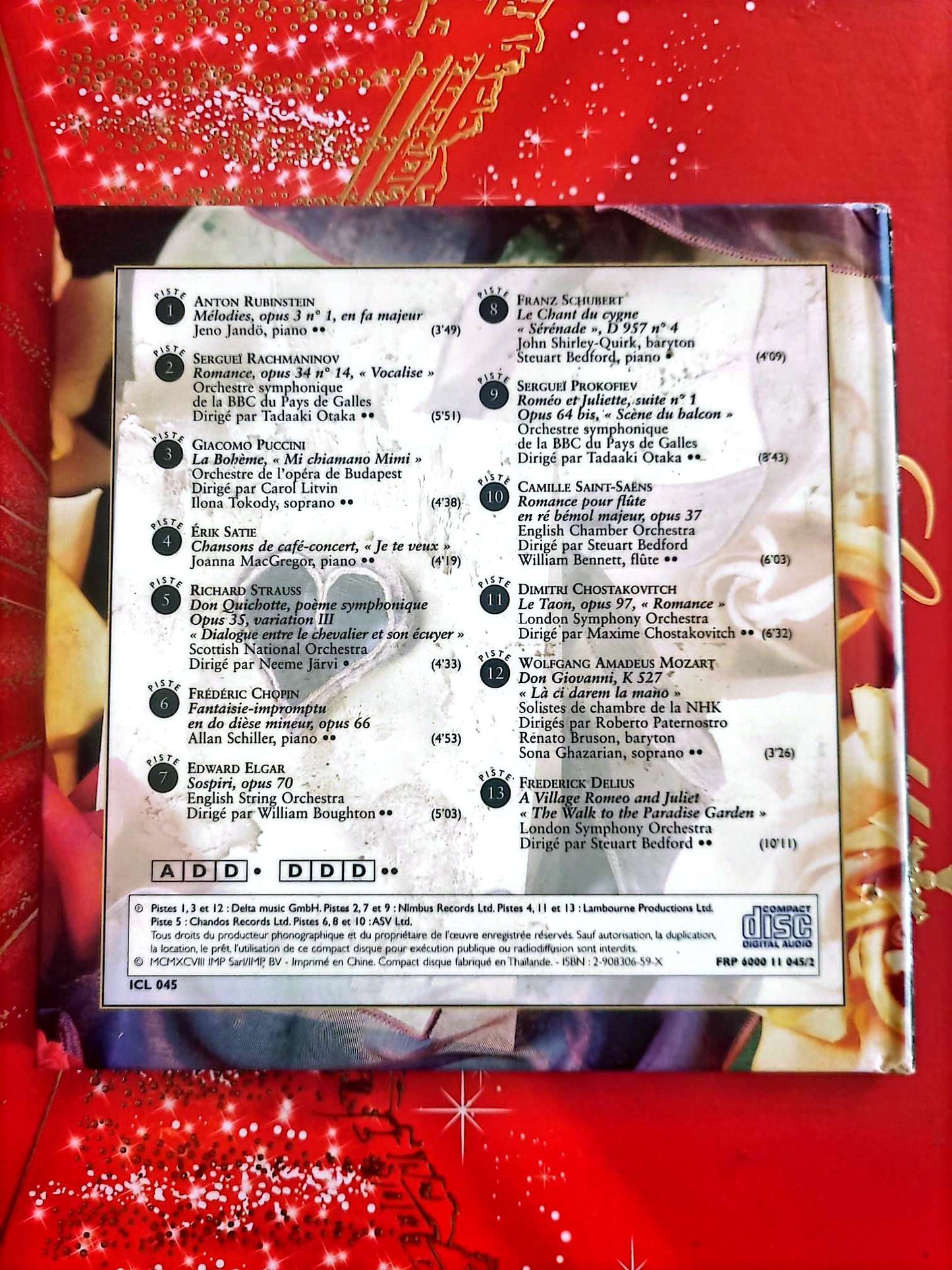 Instants Classiques – Élans amoureux – Livre + CD Audio inclus – Musique classique romantique cd livre