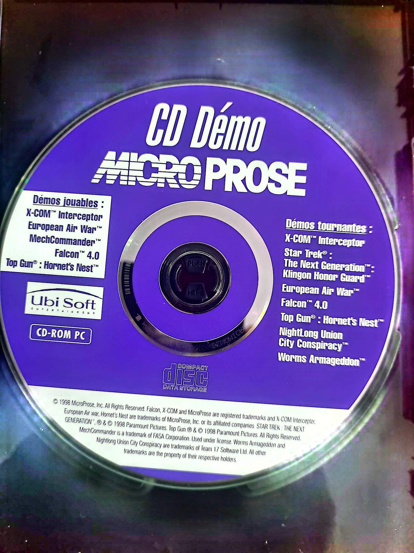 CD Démo MicroProse | X-COM Falcon 4.0 | CD-ROM PC | Ubisoft