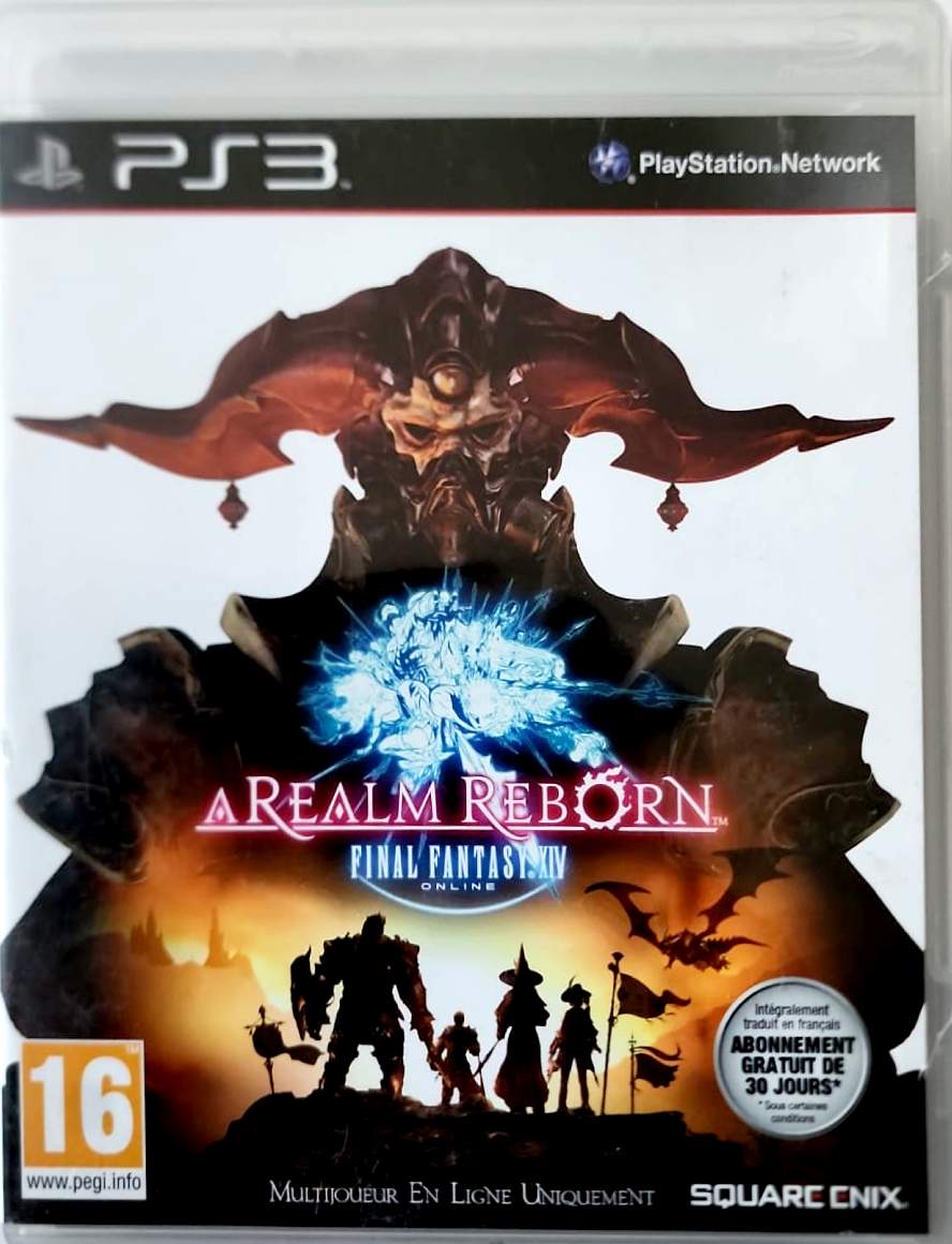 Final Fantasy XIV A Realm Reborn PS3 PlayStation 3 Jeu Vidéo MMORPG En Ligne Français PEGI 16