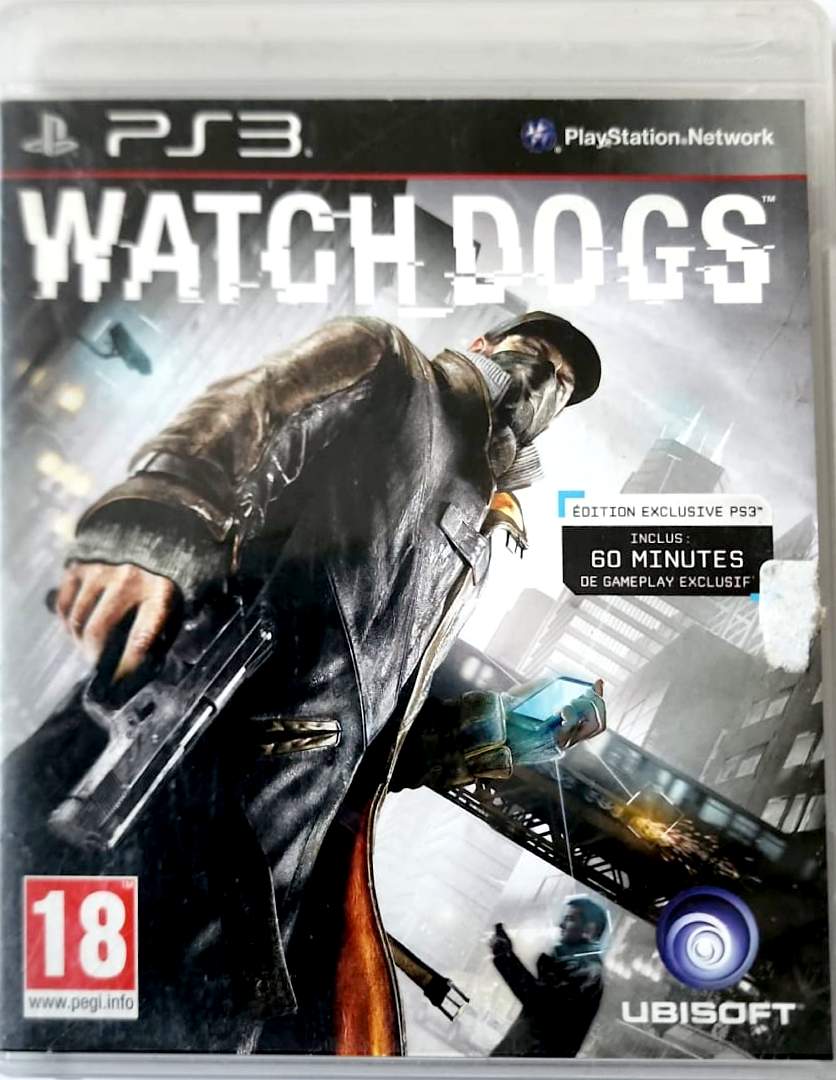 Watch Dogs PS3 PlayStation 3 Jeu Vidéo Action Aventure Monde Ouvert Ubisoft Version Française PEGI 18
