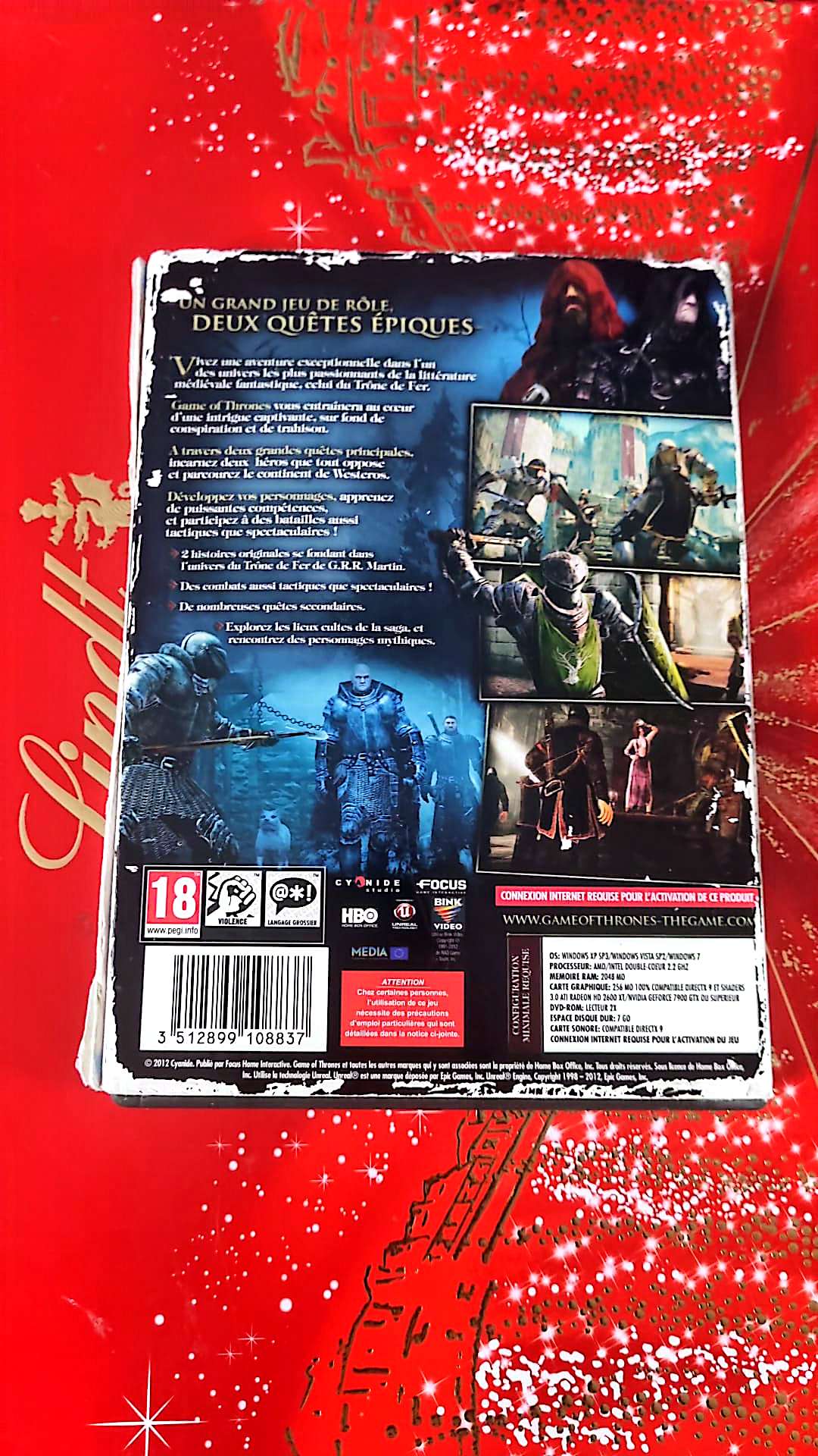 Jeu vidéo PC : game of thrones Le trône de fer