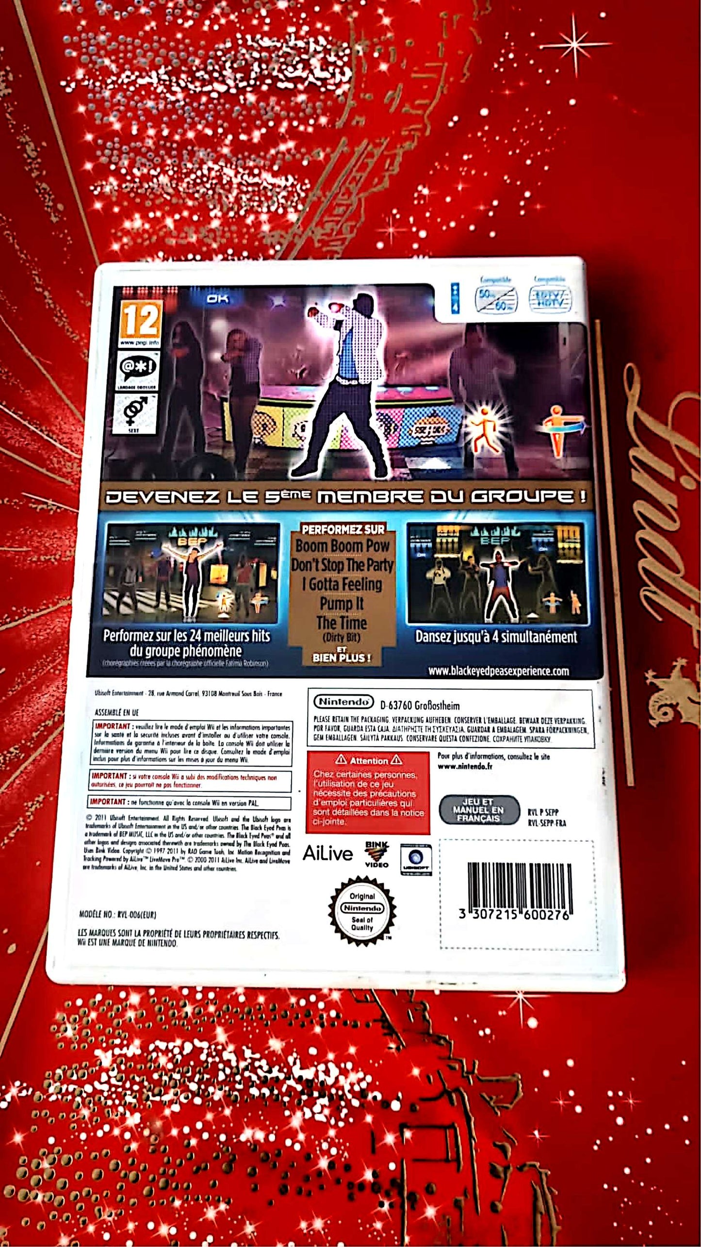 jeu wii the black eyed peas experience