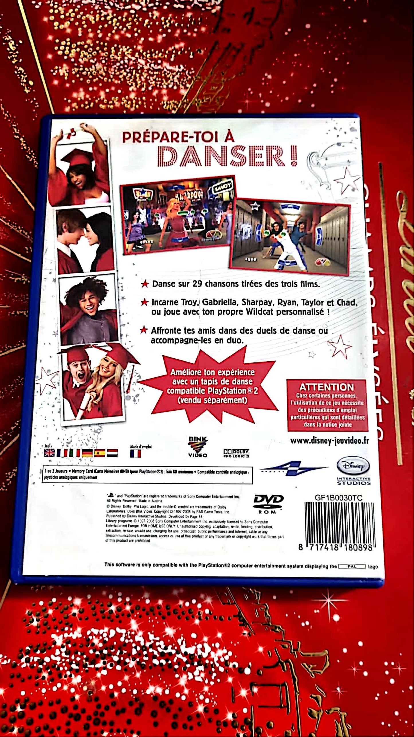 jeu PS2 disney high school musical 3