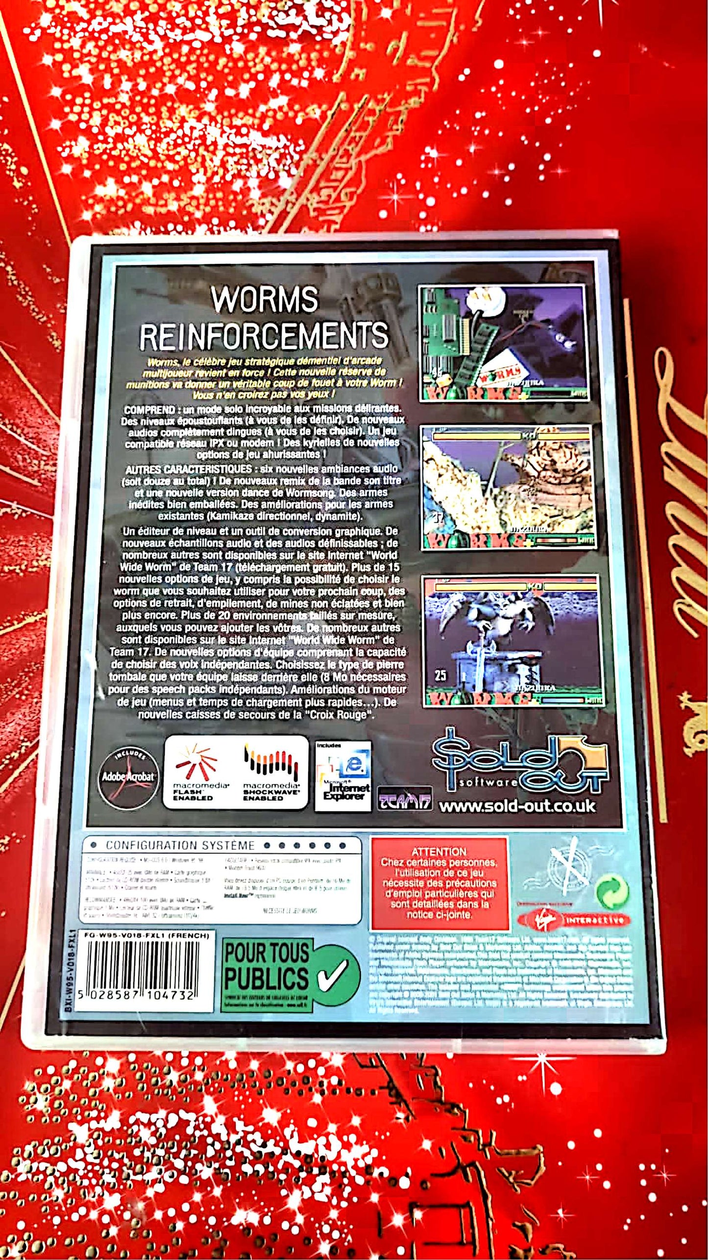 jeu pc worms reinforcements