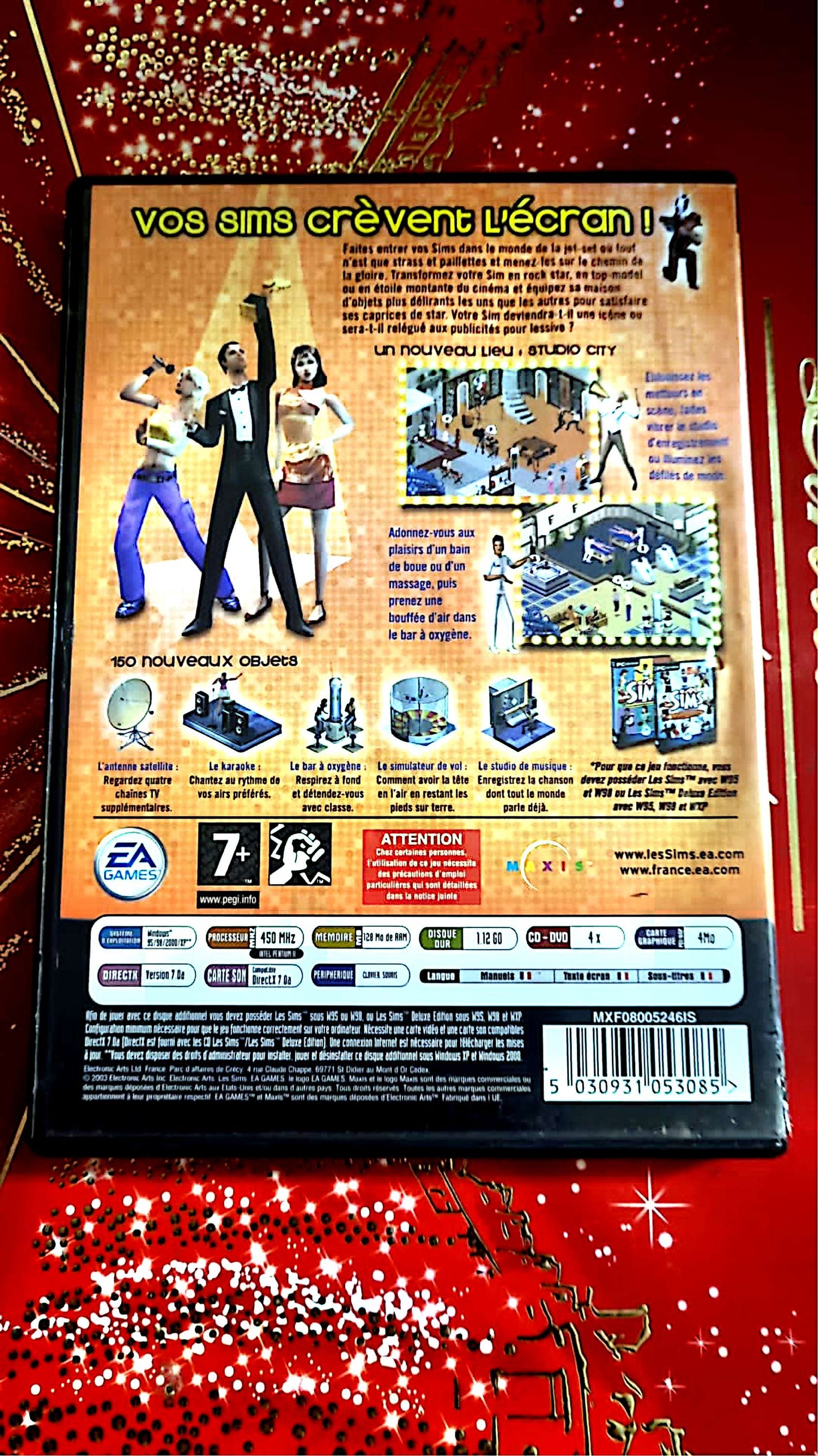 jeu PC les sims superstar