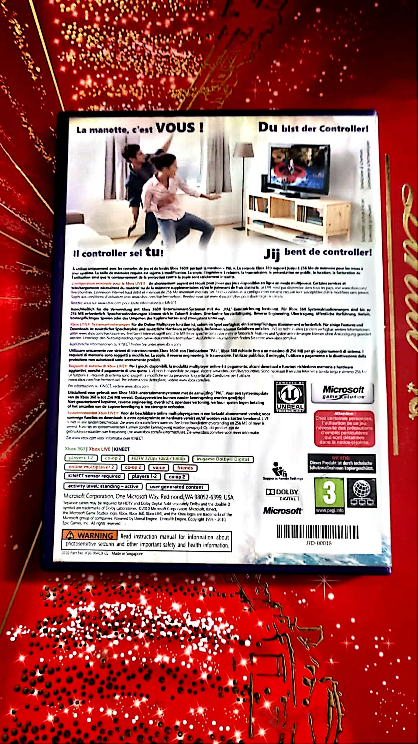 jeu xbox 360 kinect adventures