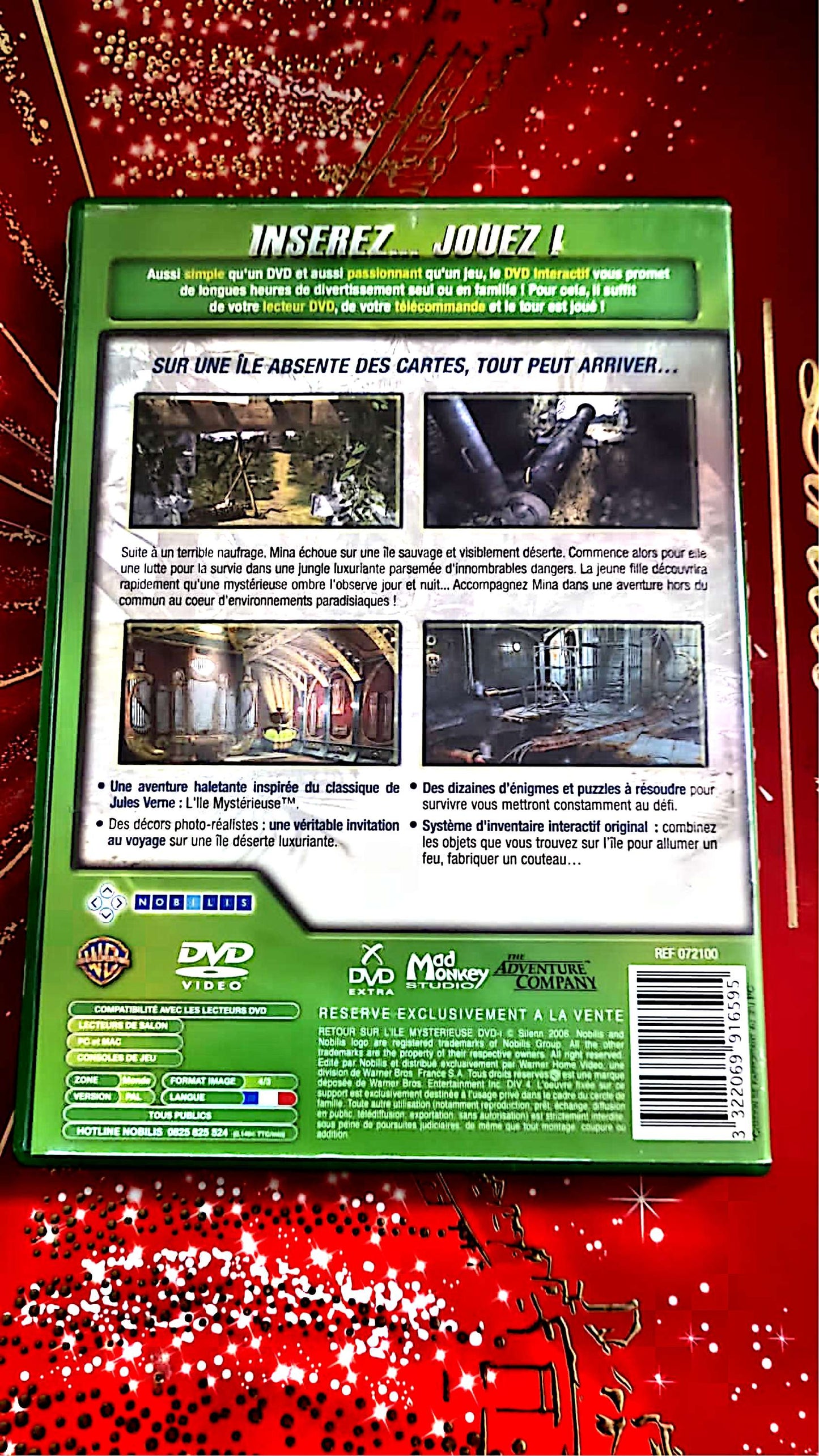 DVD jeu interactif retour sur l'iile mysterieuse
