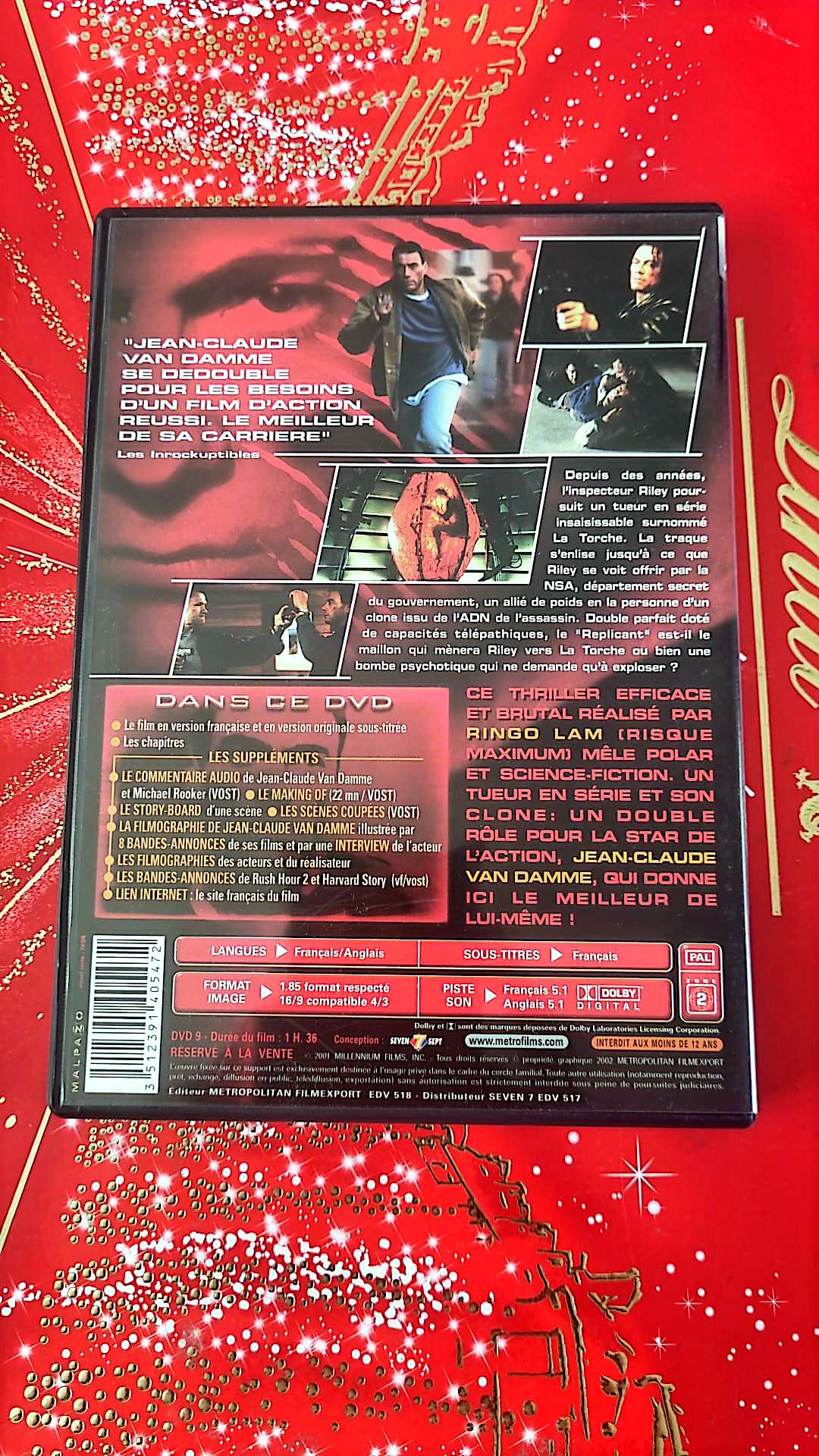 jean claude van damme replicant DVD état Par