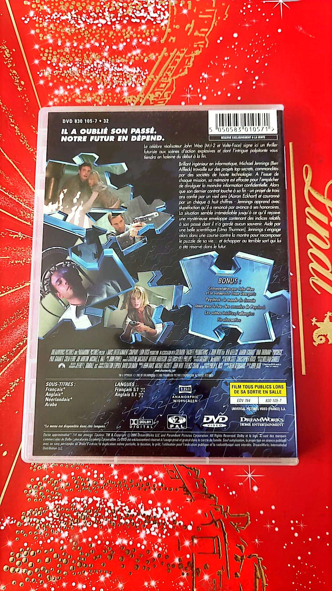 paycheck film complet en français DVD état Par