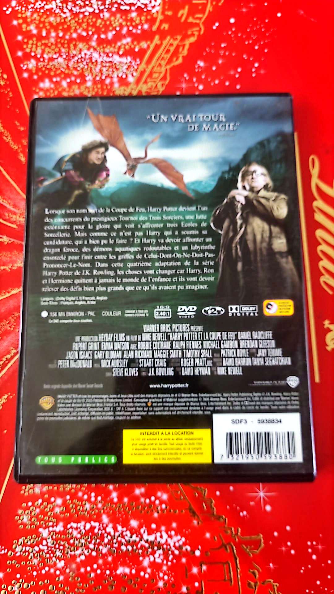Harry Potter et la Coupe de Feu - DVD Film Fantastique - Version Française PAL DVD état Par
